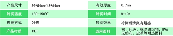 產品參數
