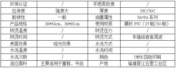 磨砂PVC燙畫